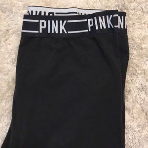 VS PINK black yoga pants